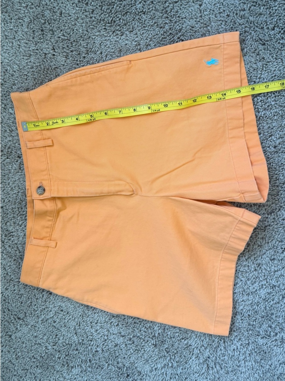 Ralph Lauren Sport Women’s Orange Flat Front Chino Shorts Size 4 - Picture 4 of 5